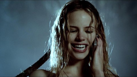 Halston Sage - Sex Scenes in Poker Night (2014)