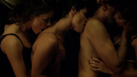 Roxanne McKee, Kim Engelbrecht, Shivani Ghai, Christina Chong - Sex Scenes in Dominion s02e08 (2015)