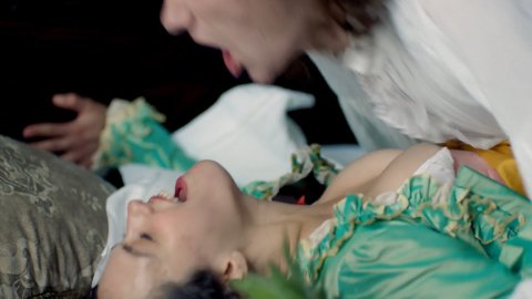 Jessica Brown Findlay - Sex Scenes in Harlots s01e01 (2017)